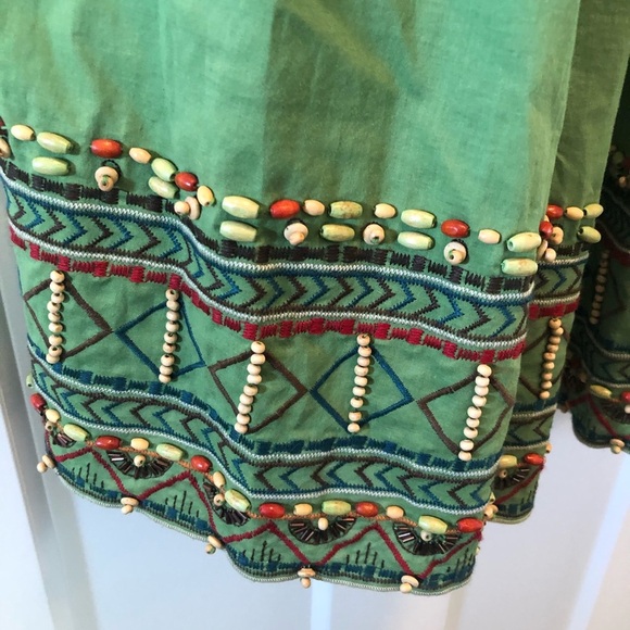 Size 2 Green BCBG MaxAzria Halter dress - Picture 4 of 6